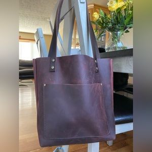 Brand new never used Portland leather goods bag